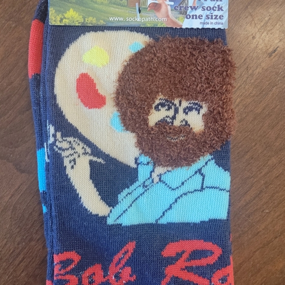 Bob Ross Crew Socks - Multicolor - Picture 1 of 3